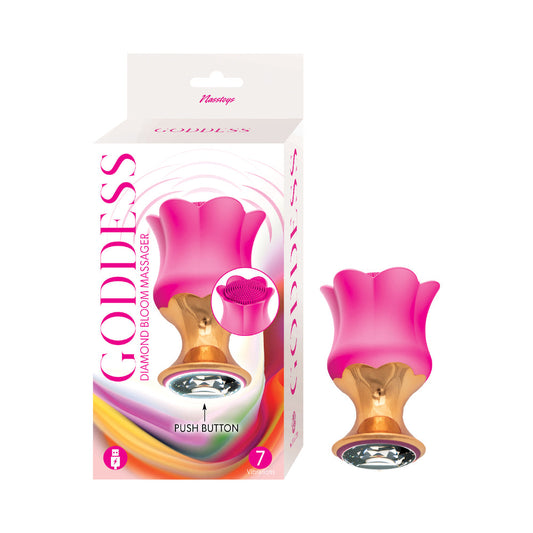 Goddess Diamond Bloom Massager Fuchsia