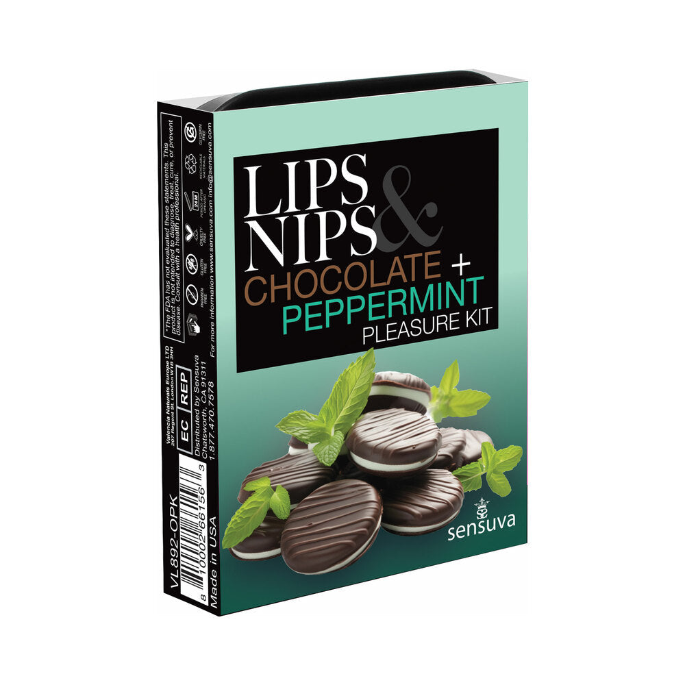 Sensuva Lips & Nips Pleasure Kit Chocolate Peppermint