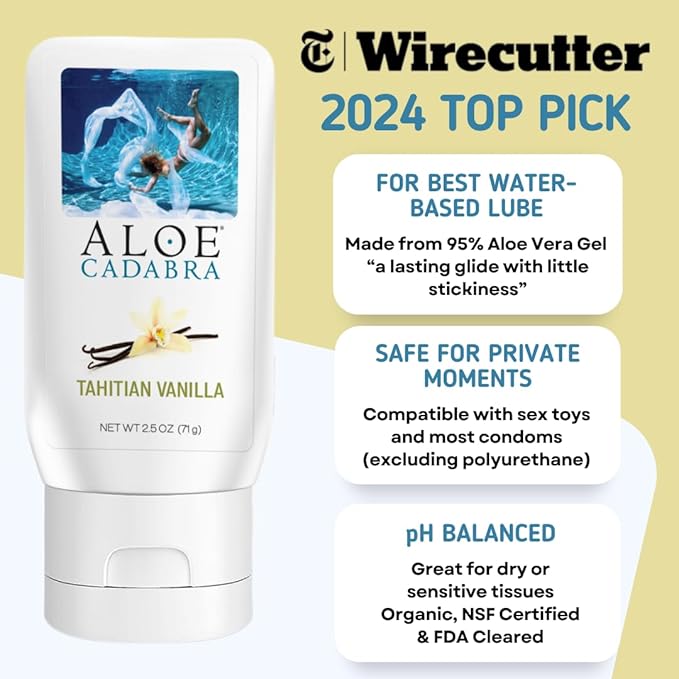Aloe Cadabra Tahitian Vanilla Aloe Lubricant 2.5 oz.