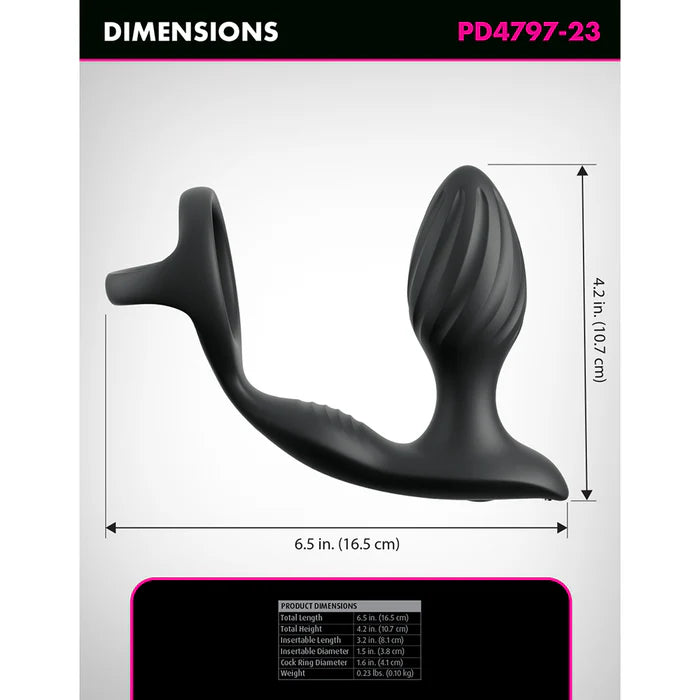 Anal Fantasy Elite Ass-Gasm Gyro-Milk Pro Black