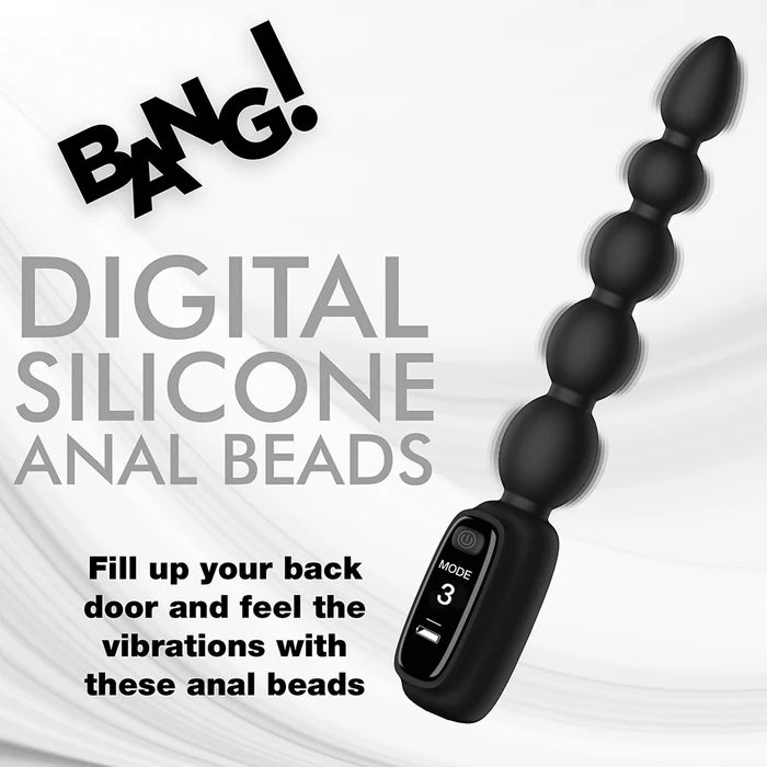 BANG! Digital Silicone Anal Beads