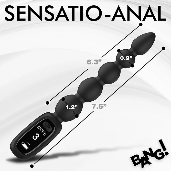 BANG! Digital Silicone Anal Beads