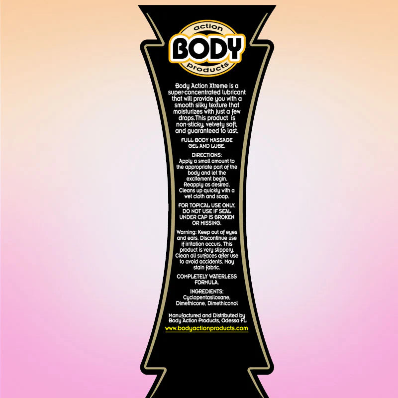 Body Action Extreme Glide Silicone Lubricant 8.5 fl oz