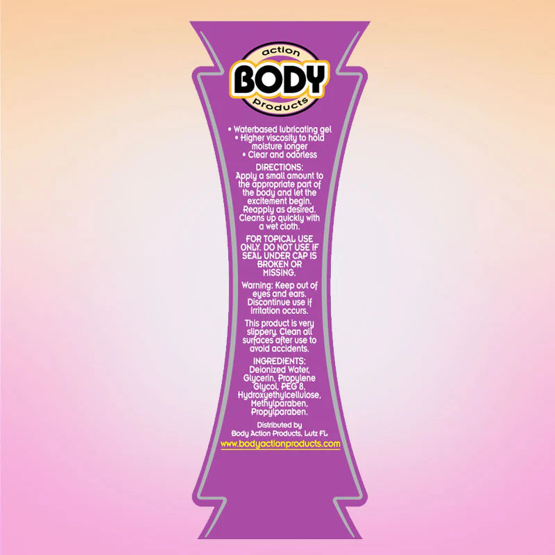 Body Action Supreme Water Based Gel Lubricant 8.5 fl oz