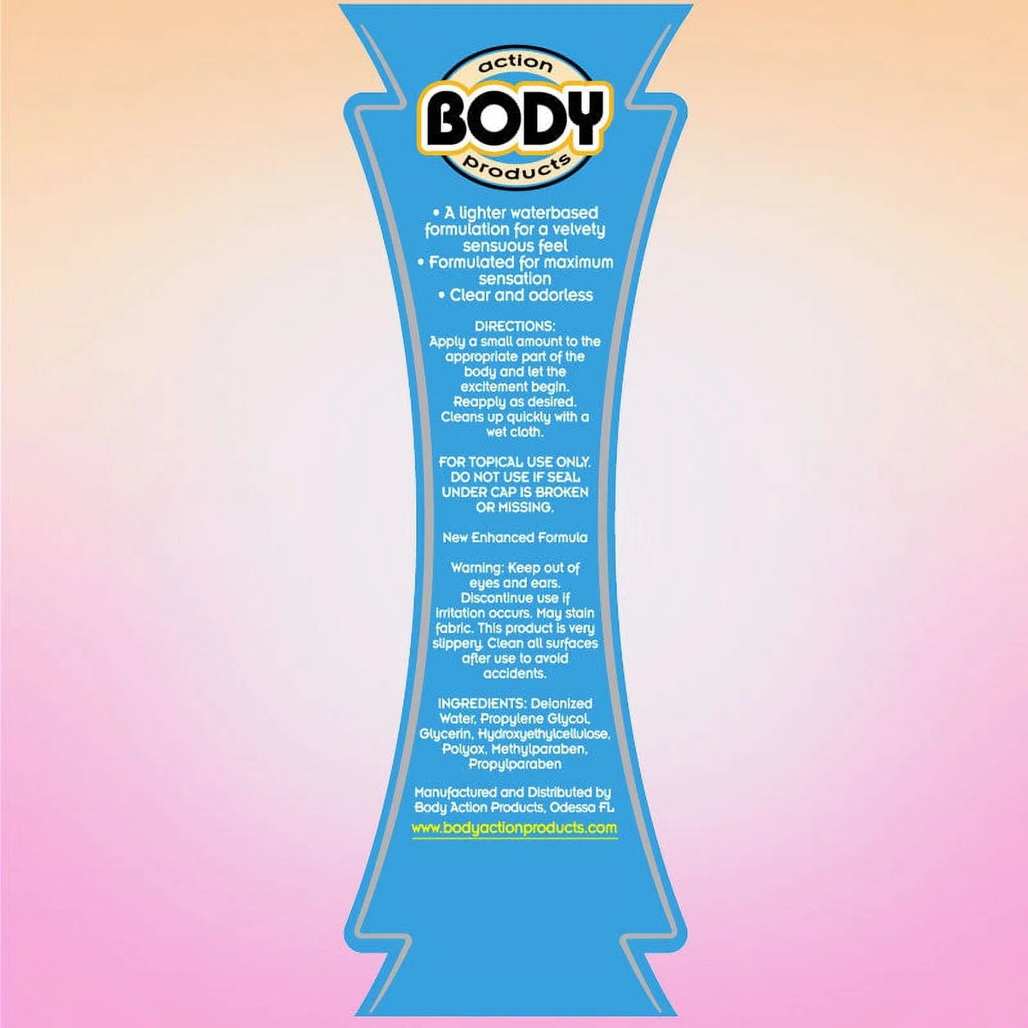 Body Action Ultra Glide Water Based Lubricant 8.5 fl oz