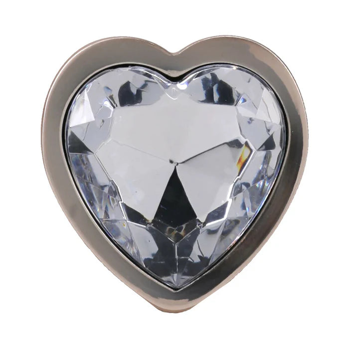 Booty Bling Metal Heart Plug - Small - Gold