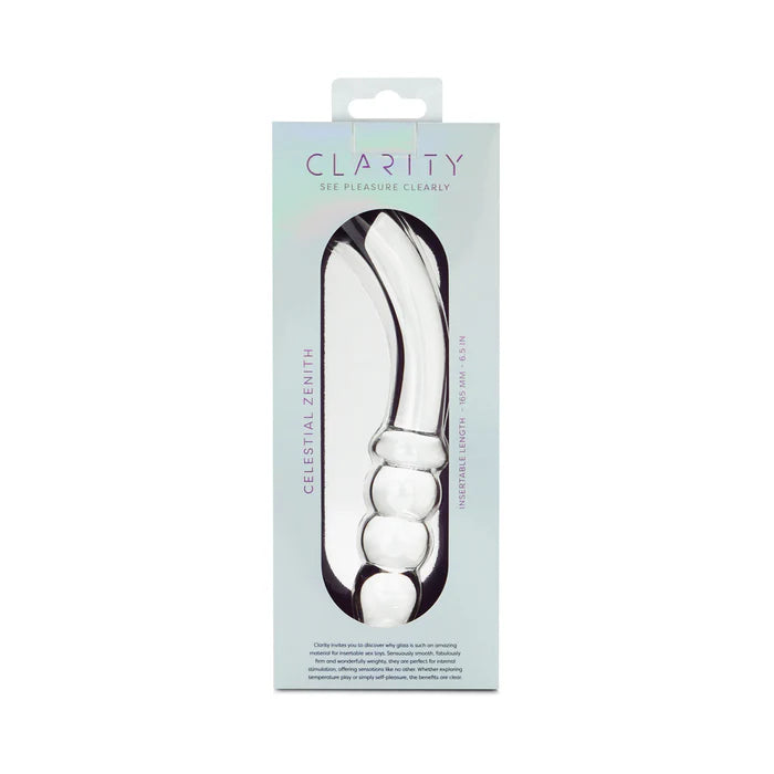 Clarity Celestial Zenith Glass Dildo: