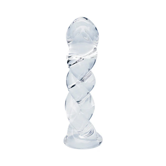 Clarity Seraphic Braid Glass Dildo