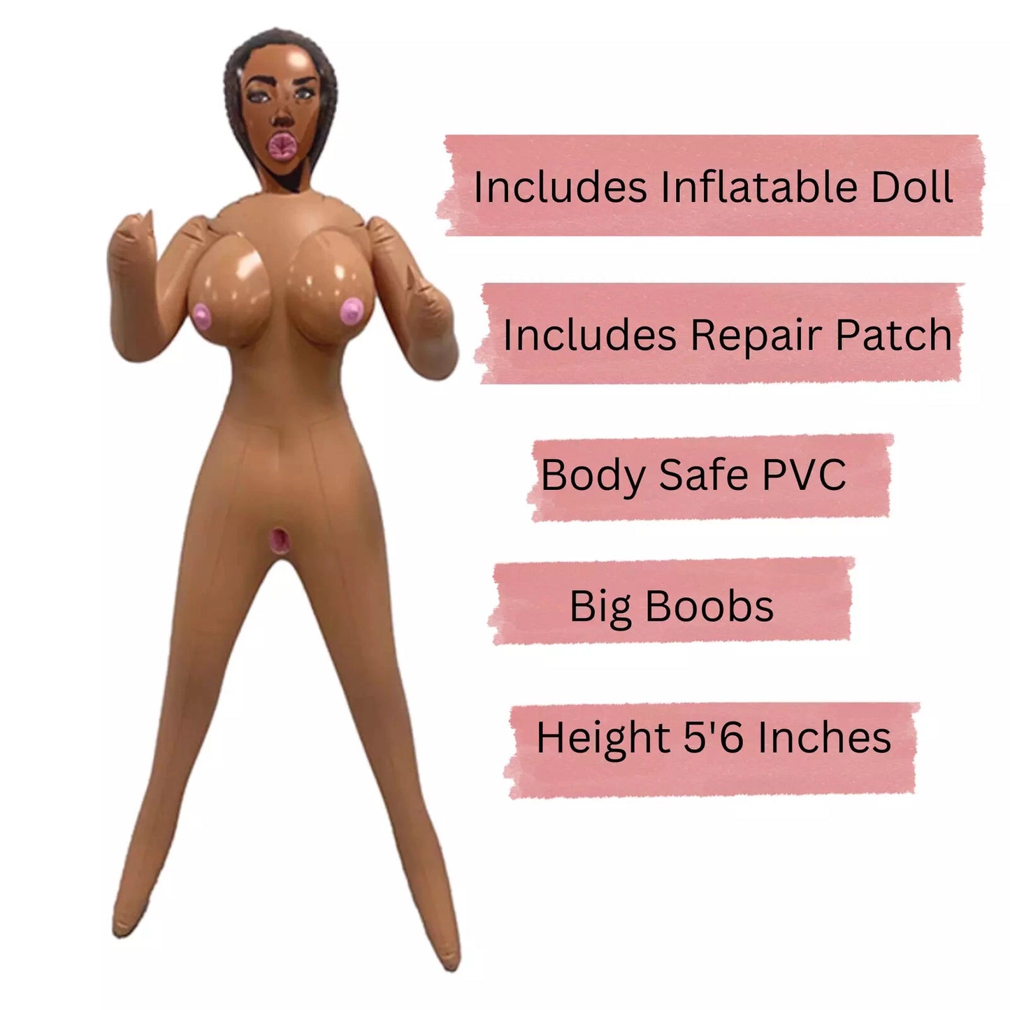 Delicious Destiny Blow Up Doll Brown