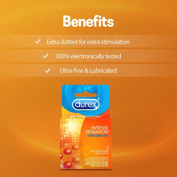 Durex Intense Sensation Extra Large Dots (3)