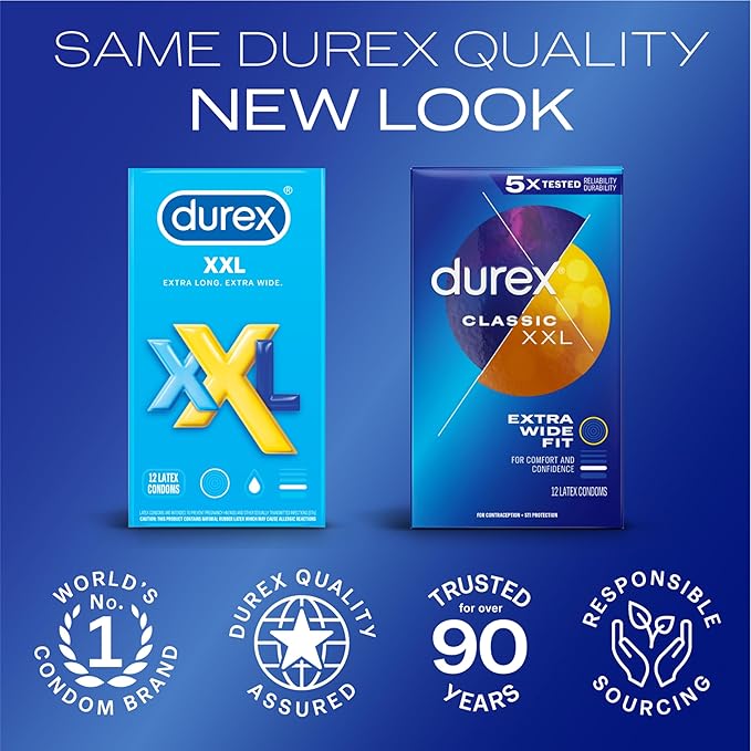 Durex XXL Lubed 12-Pack