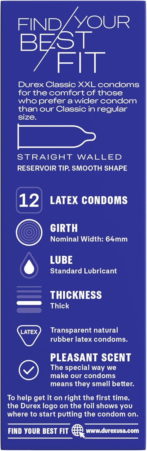Durex XXL Lubed 12-Pack
