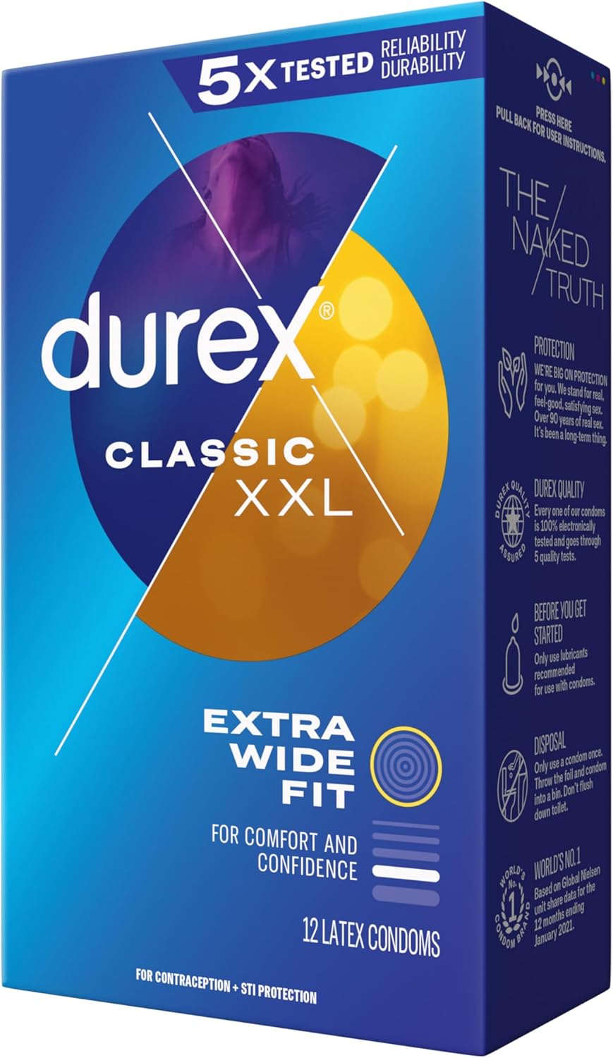Durex XXL Lubed 12-Pack