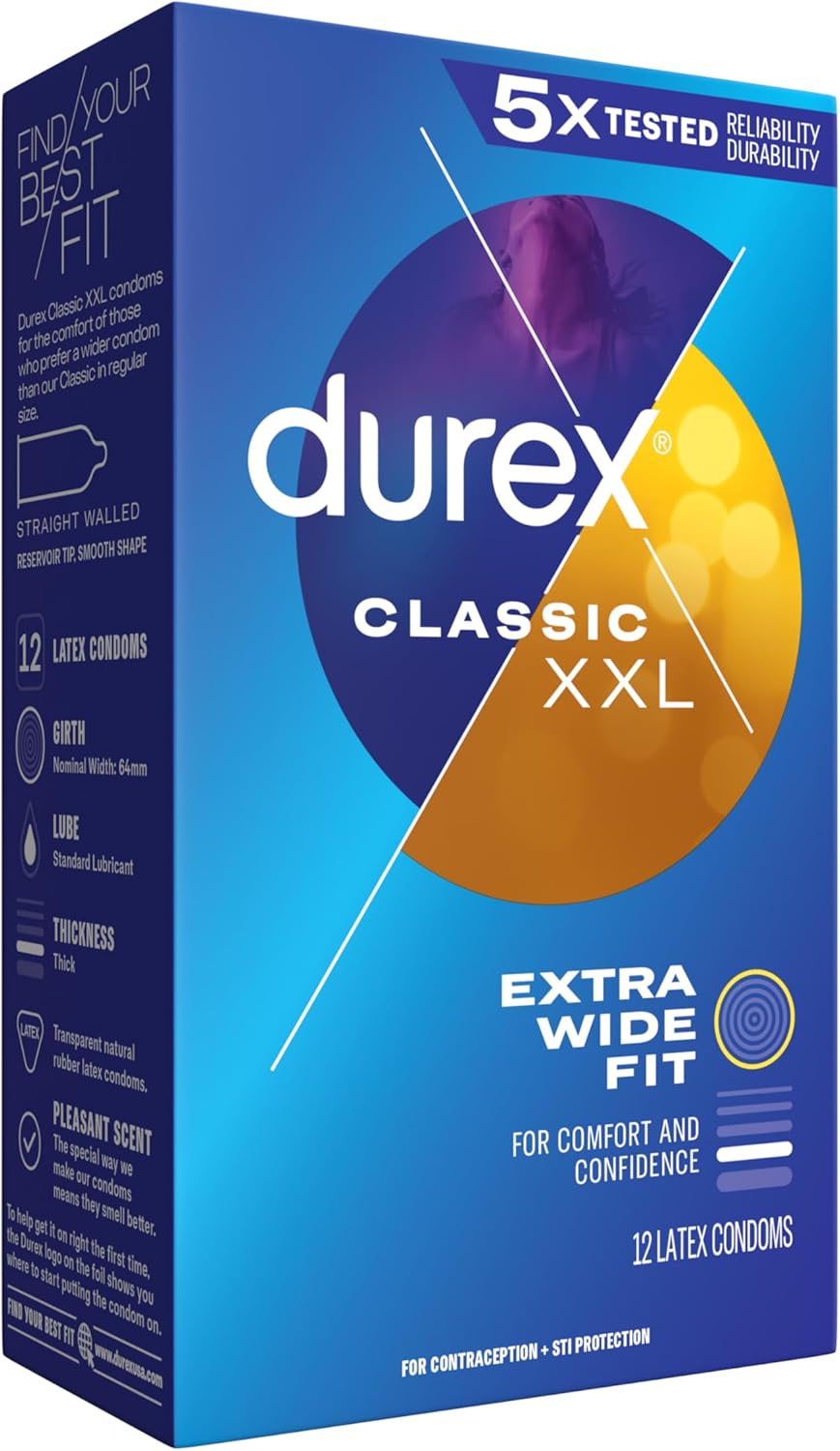 Durex XXL Lubed 12-Pack