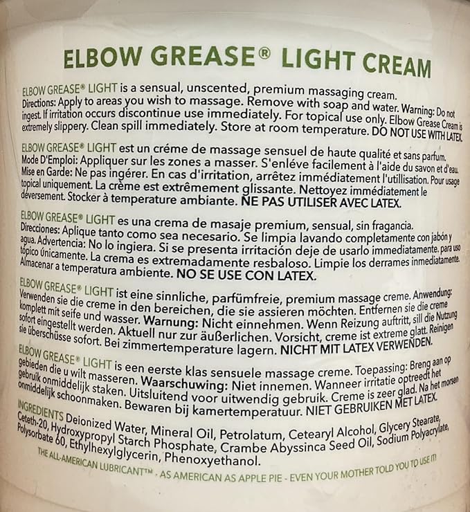Elbow Grease Light Cream (15oz)