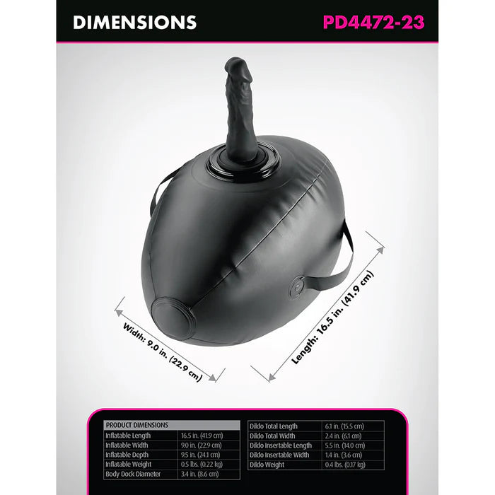 Fetish Fantasy Series Body Dock Inflatable Love Ball Black