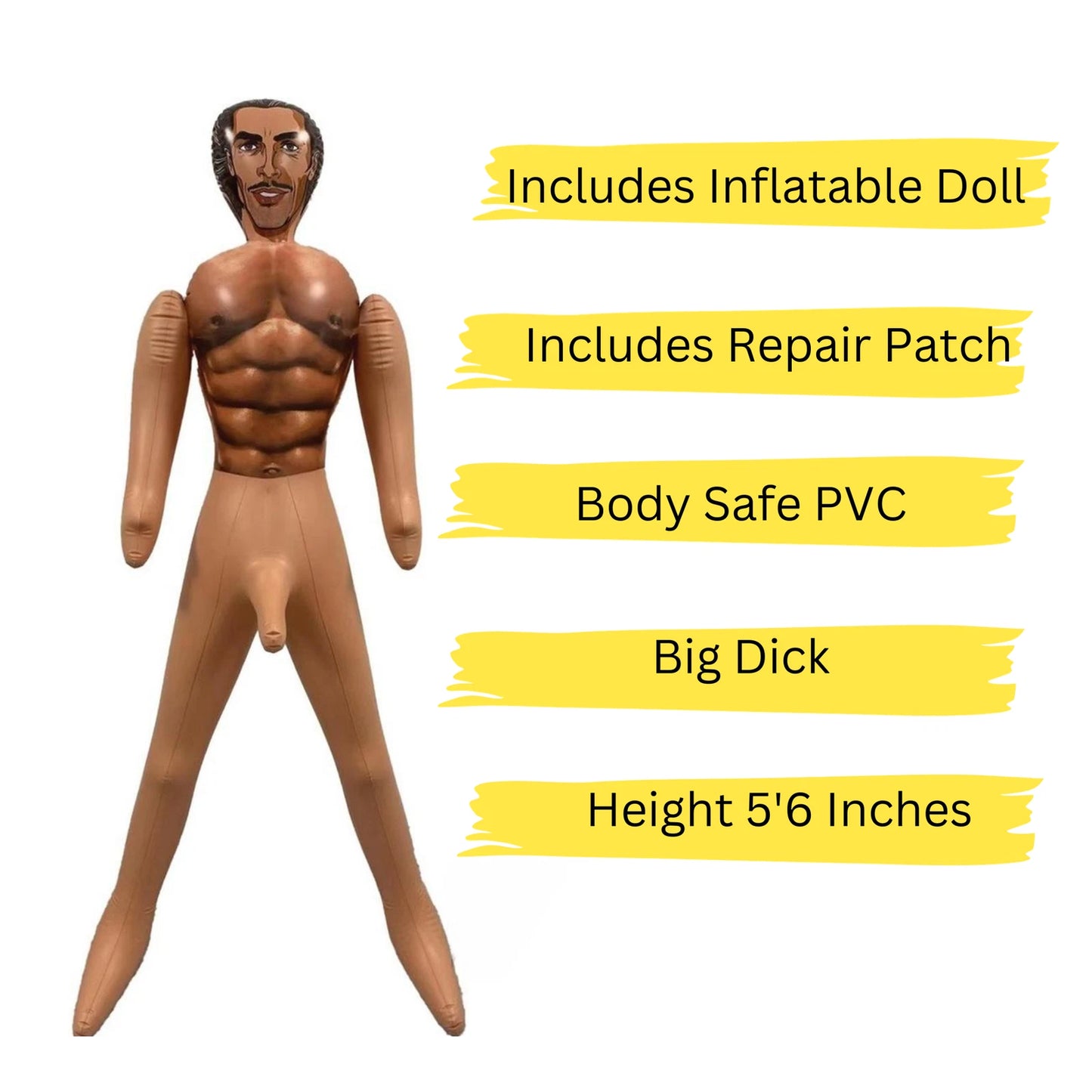 Hunky Homeboy Blow Up Doll Tan