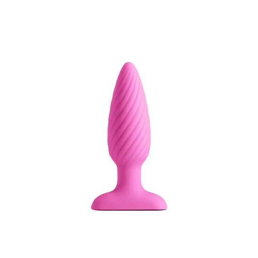 INYA Swirl Pink Vibrating Anal Plug by NS Novelties