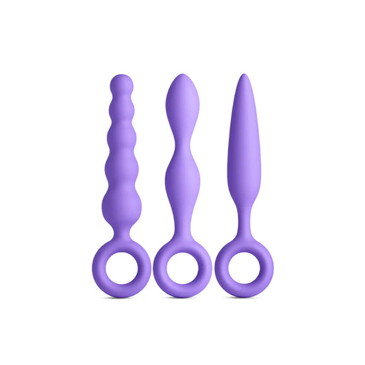 INYA Trio Kit Purple Silicone Anal Plug Set by NS Novelties