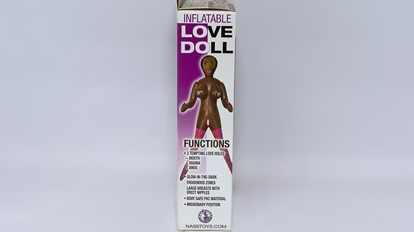 Inflatable Love Doll Mercedes 3 Hole Missionary Position Blow Up Doll (Brown)