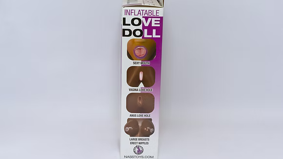 Inflatable Love Doll Mercedes 3 Hole Missionary Position Blow Up Doll (Brown)