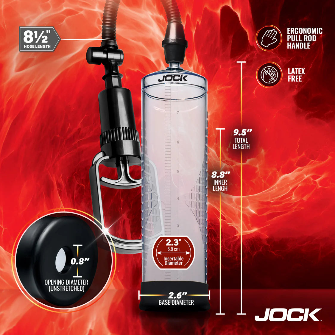 JOCK Amp Up Penis Pump with Pull Rod