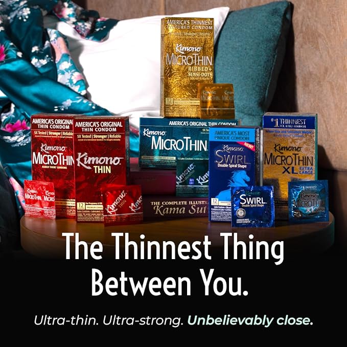 Kimono Micro Thin Large Condoms (3 Pack)
