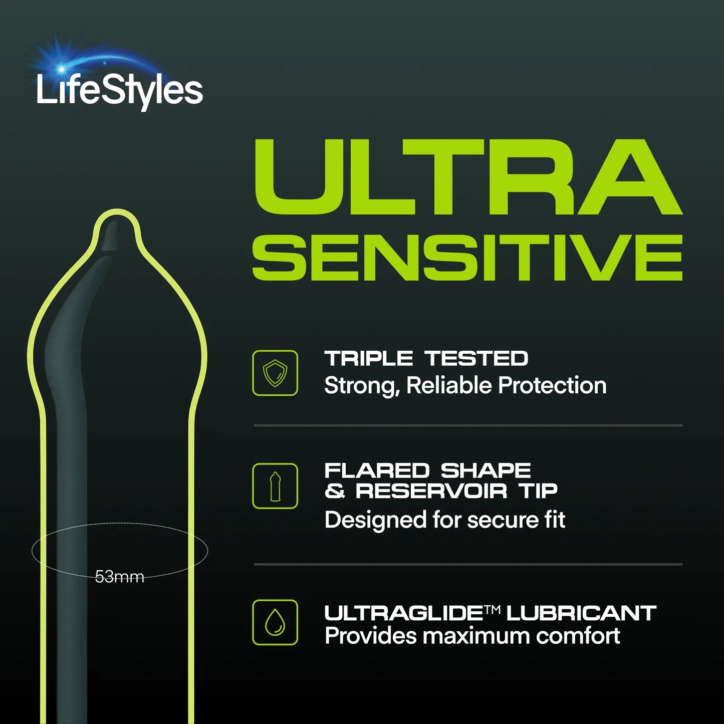 LifeStyles Ultra Sensative Condoms (3 pack)