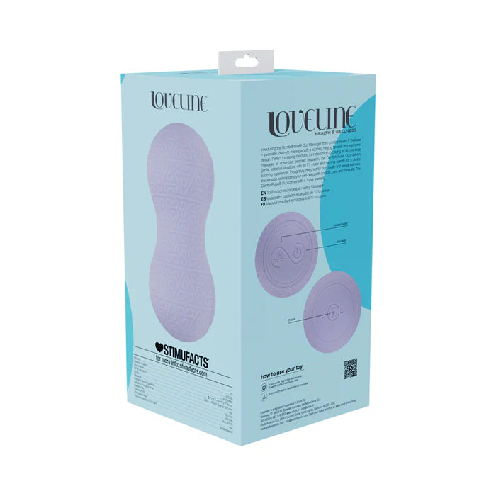 LoveLine ComfortPulse Duo Silicone Massager Lavender