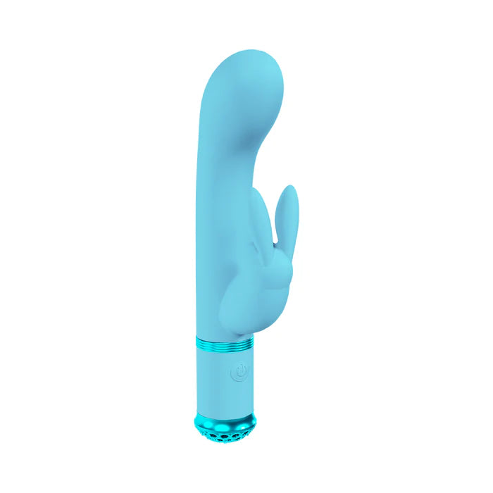 Loveline Belle Rechargeable Silicone Rabbit Vibrator Blue