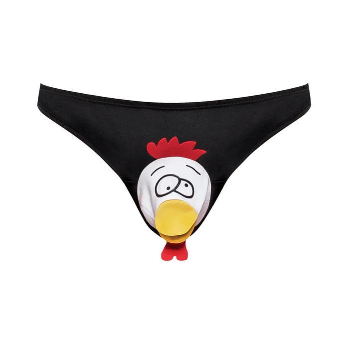 Male Power Novelty Choke The Chicken Bikini Underwear Black O/S