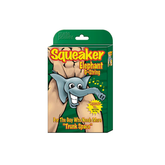 Male Power Squeaker Elephant G-String Red O/S