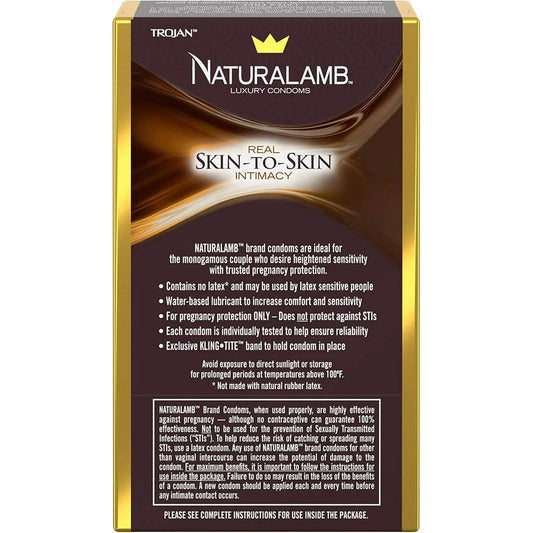 Naturalamb Lubricated Condoms 3-Pack