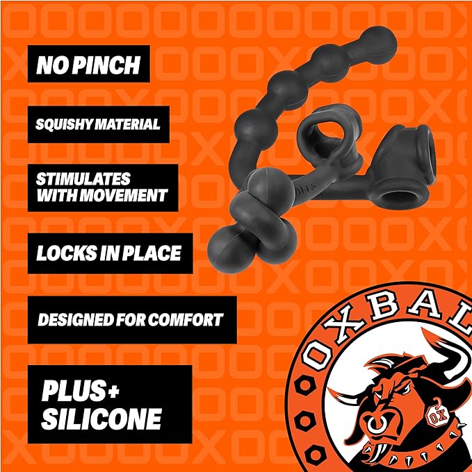 OxBalls BUTTBALLS asslock & cocksling, BLACK ICE