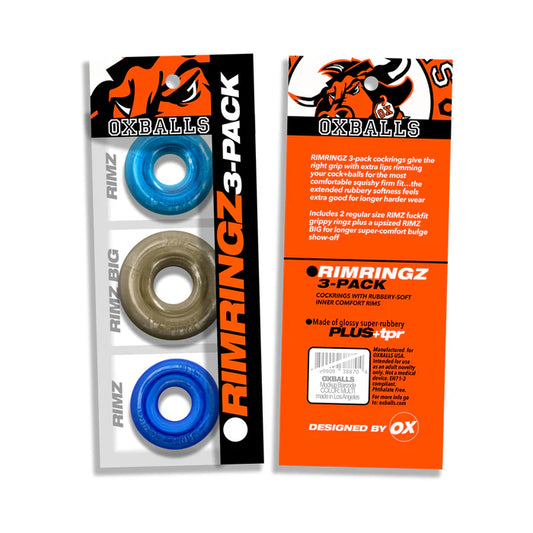 Oxballs Rimringz Multi Size 3-Pack Cool Blues