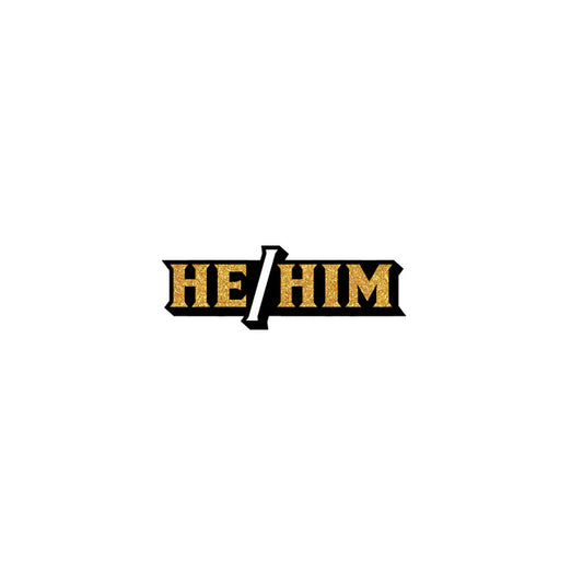 Pronoun He/Him Pin