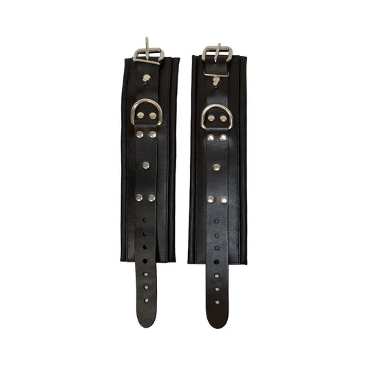 Prowler RED Leather Lockable Ankle Restraints L/XL