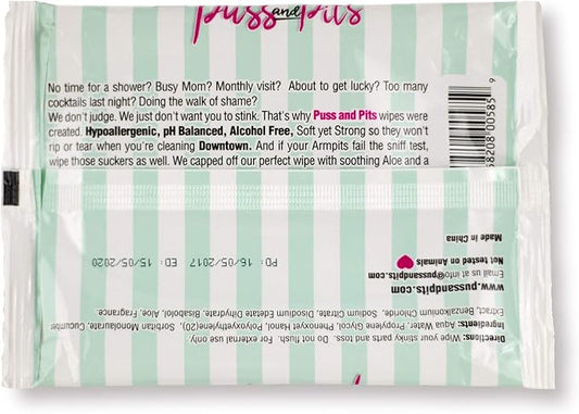 Puss and Pits Wipes 15-Pack