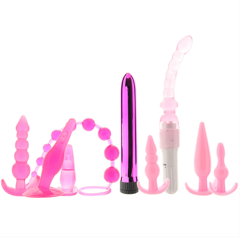 Pink Elite Collection Supreme Anal Play Kit Pink