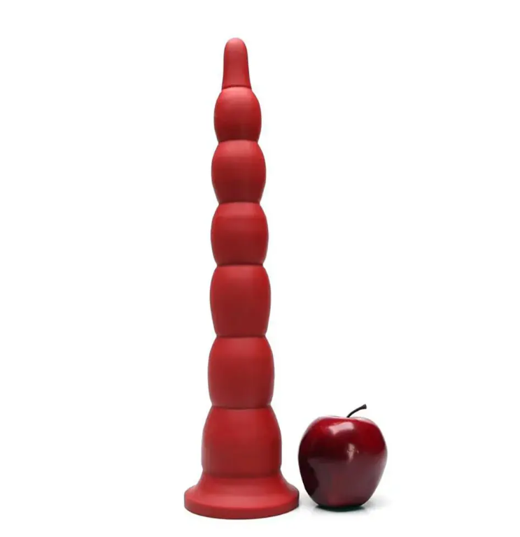 Tantus Cowboy Beaded Dildo Ruby (Box)
