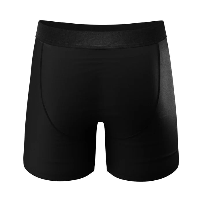 Shinesty The 009 Black Tuxedo Ball Hammock Pouch Underwear with Fly L