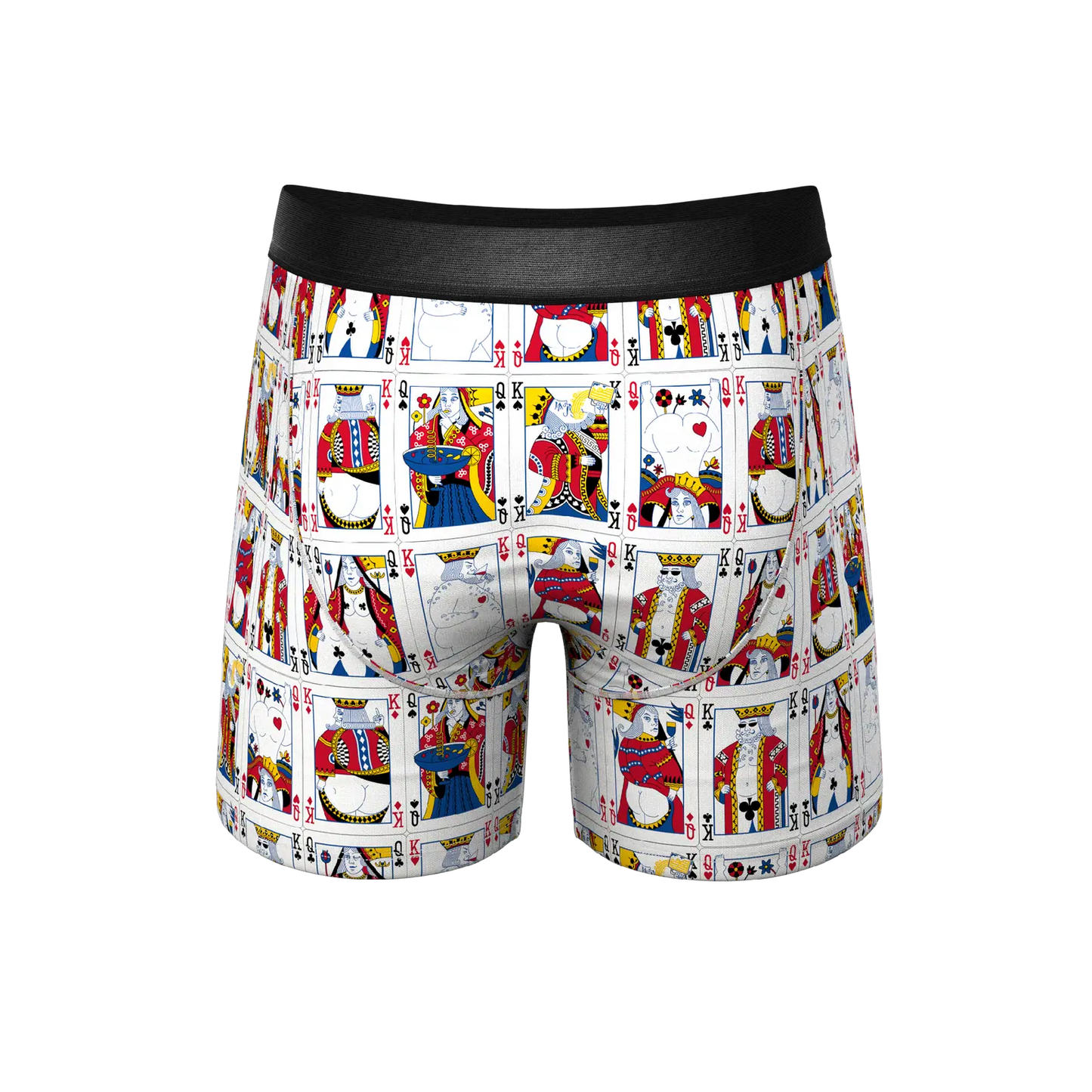 Shinesty The Bottomless Blackjack Vintage Playing Cards Ball Hammock Pouch Underwear with Fly S