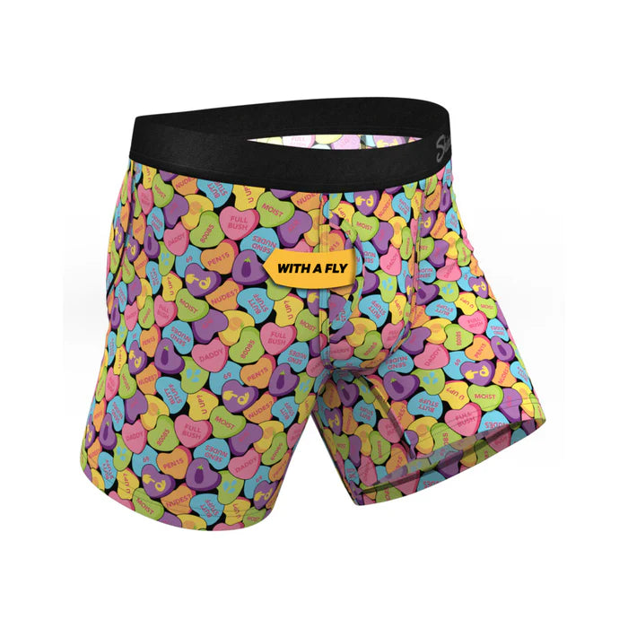 Shinesty The Candy Crush Candy Hearts Ball Hammock Pouch Underwear with Fly S