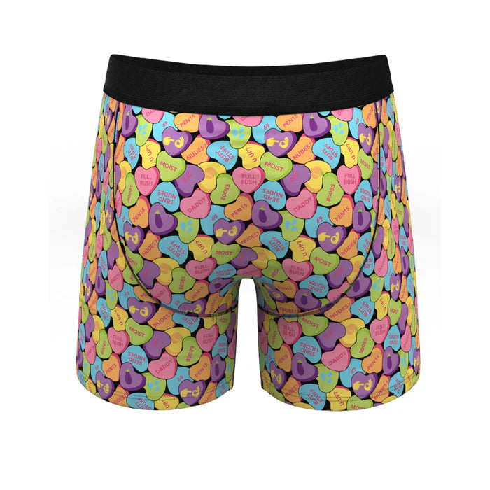 Shinesty The Candy Crush Candy Hearts Ball Hammock Pouch Underwear with Fly M