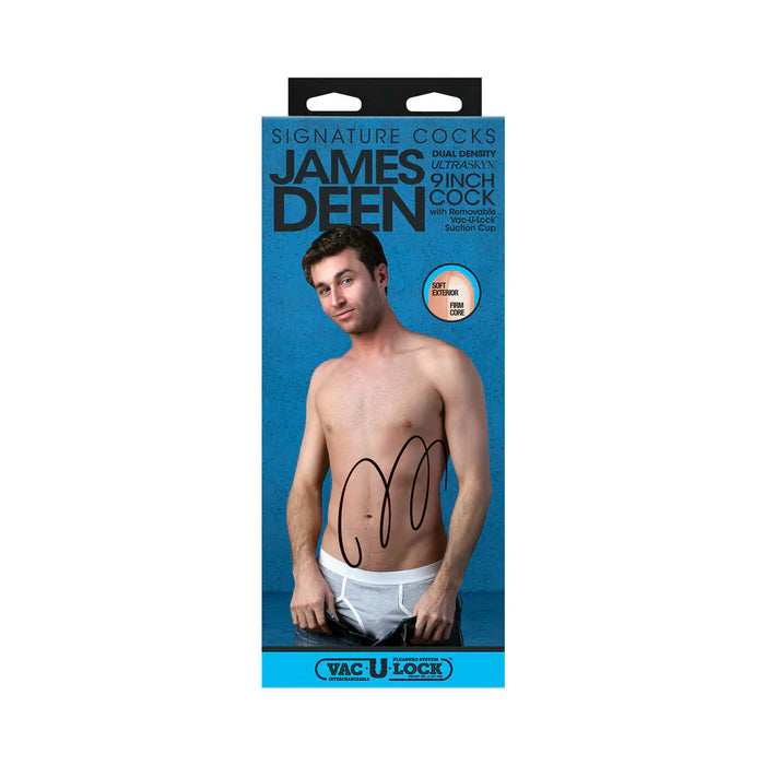 Signature Cocks James Deen 9 in. ULTRASKYN Cock with Removable Vac-U-Lock Suction Cup