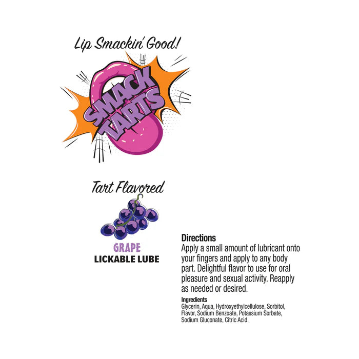 Smack Tarts 2oz Lickable Flavored Lubricant - Grape