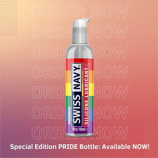 Swiss Navy Premium Silicone Pride Lubricant 4 oz.