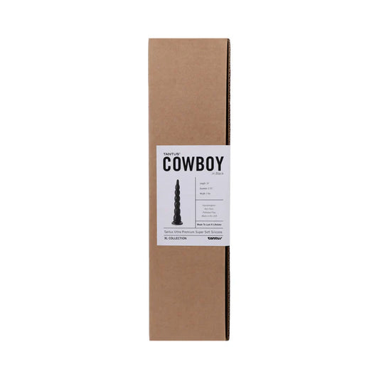 Tantus Cowboy Beaded Dildo Onyx (Box)