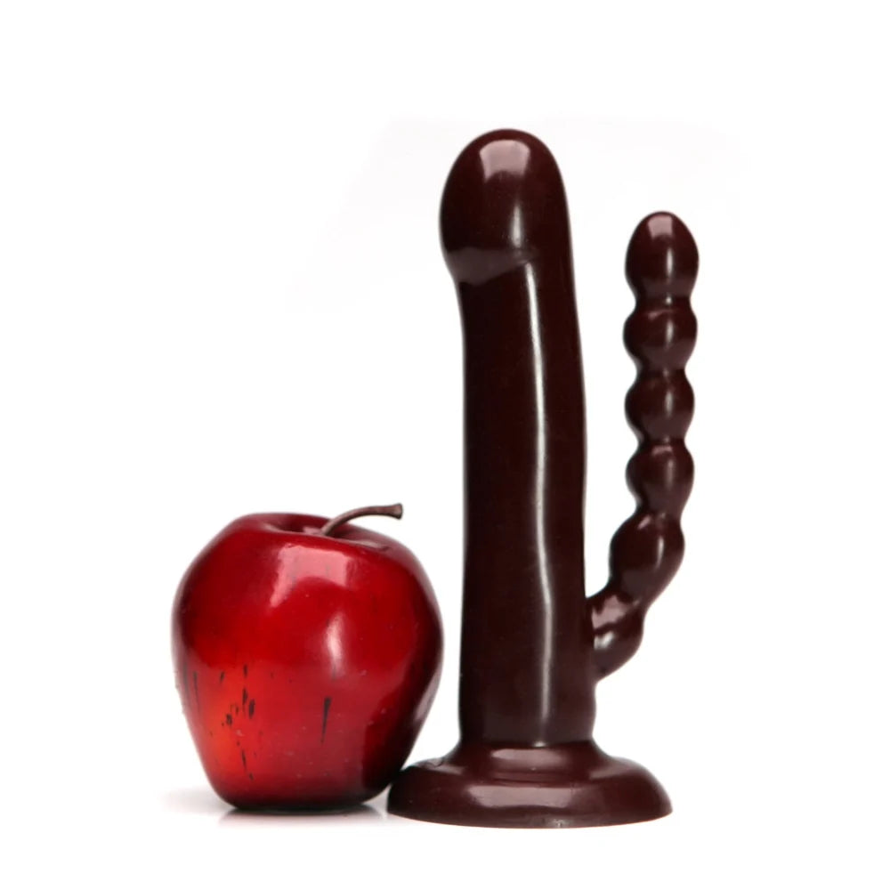 Tantus The DP Double Dildo Oxblood (Bag)