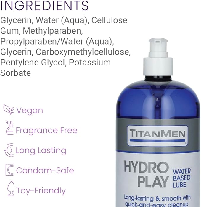 TitanMen - Hydro- Play Water Based Glide 32oz.